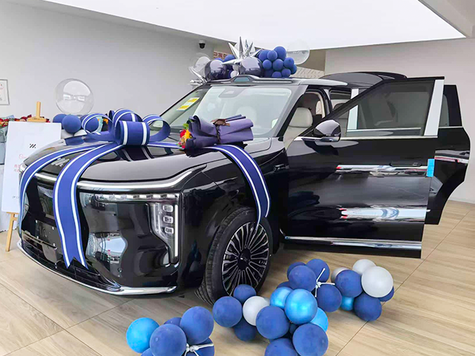 提智己LS9白色内饰温馨家用孩子喜欢