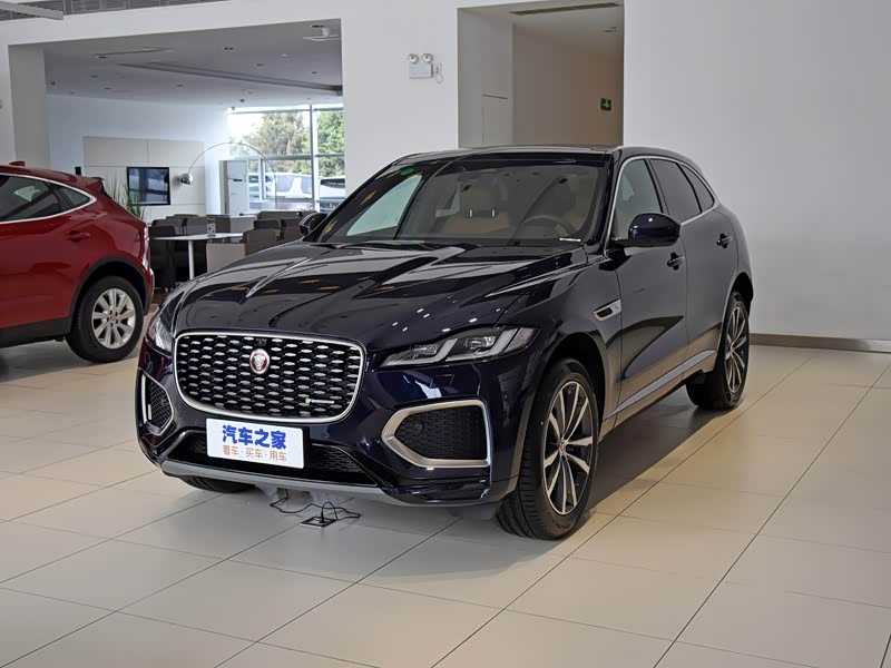 捷豹 捷豹f-pace 2021款 250ps r-dynamic s 波托菲诺蓝 车身外观已经