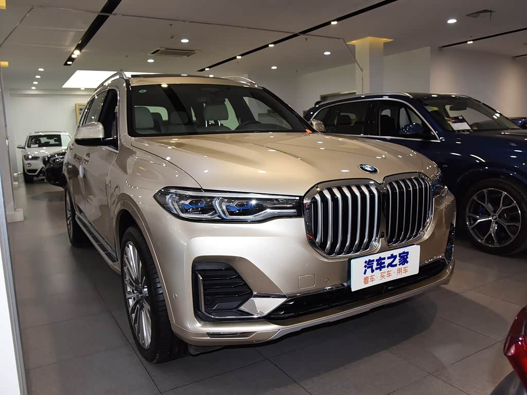 宝马(进口) 宝马x7 2020款 xdrive40i 行政型豪华套装 日光石金 车身