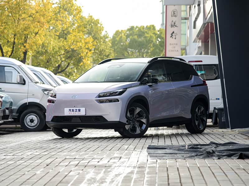 埃安>aionv>2021款plus90超长续航版三元锂>黑色/幻彩紫>车身外观>