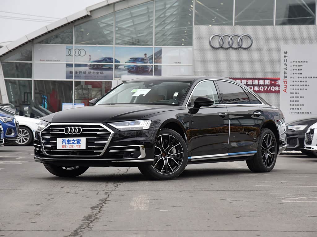 奥迪a8 2021款 a8l 60 tfsi quattro 尊贵型 传奇黑 车身外观已经是