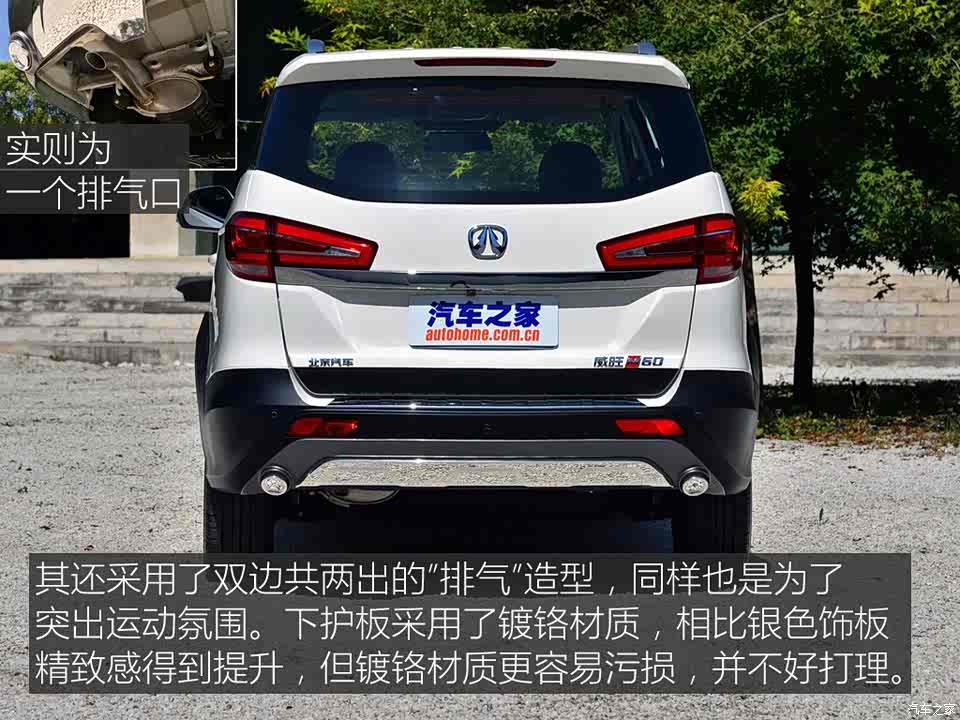 运动化造型/配置丰富 实拍北汽威旺m60