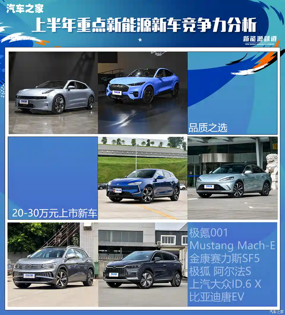 图 半年考 20 30万热门新能源车竞争力分析 汽车之家